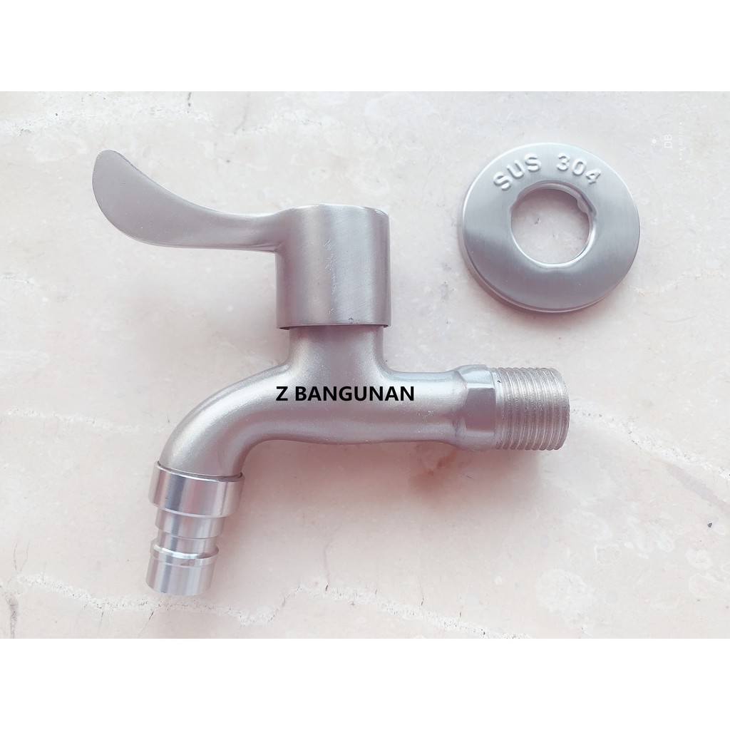 KRAN AIR DAPUR STAINLESS / KRAN TEMBOK / KRAN TAMAN / KRAN MESIN CUCI / KRAN TOILET MURAH &amp; TERLARIS