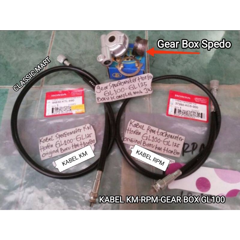 GEAR GIGI SPEEDO KABEL SPEEDO KABEL RPM HONDA GL100 GL125 GLK GL 100