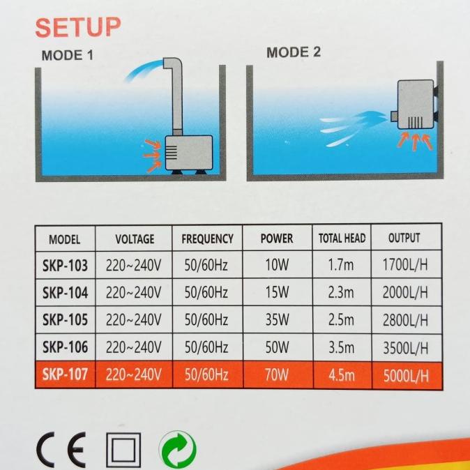 Submersible Pump Skp-105 Pompa Celup