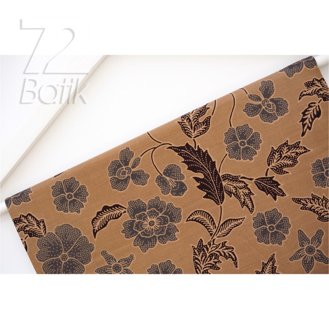 KAIN PANJANG BATIK Bahan Katun Motif Kembang Warna Cream Kream Krem Crem 724257 Cap 72 Jarik Jarit Samping Kebat Panjang Batik Katun Modern Premium Bahan Seragam Batik Pernikahan Kantor Keluarga Murah Kamen Jadi Batik Bali Lembaran