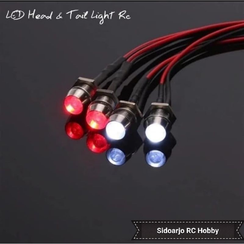 LAMPU LED RC CAR DRIFT OFFROAD RALLY FOR HSP HPI TAMIYA RGT AXIAL FREEMEN