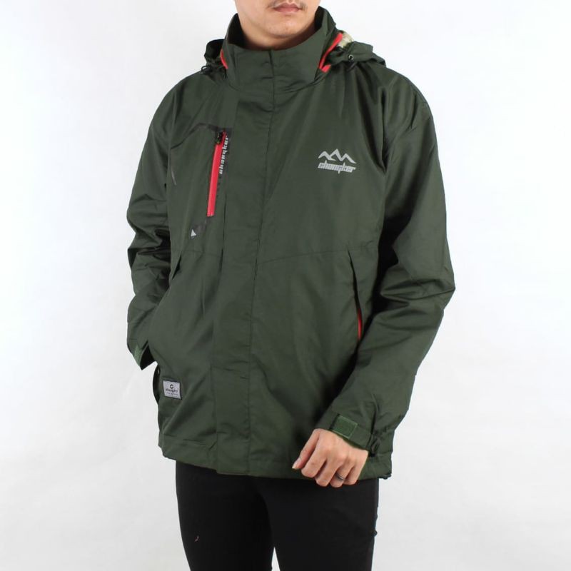 JAKET PRIA PARASUT XL XXL  WATERPROOF OUDOOR DISTRO FASHION PRIA  JAKET COWOK TERBARU