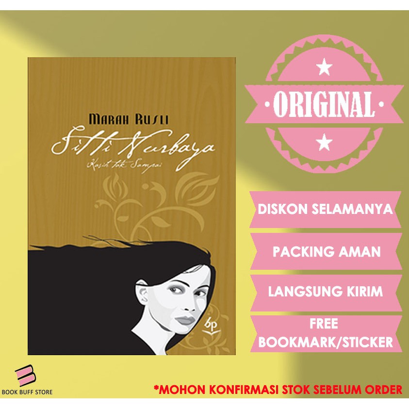 Siti Nurbaya / Sitti Nurbaya - Marah Rusli - Balai Pustaka (Original)