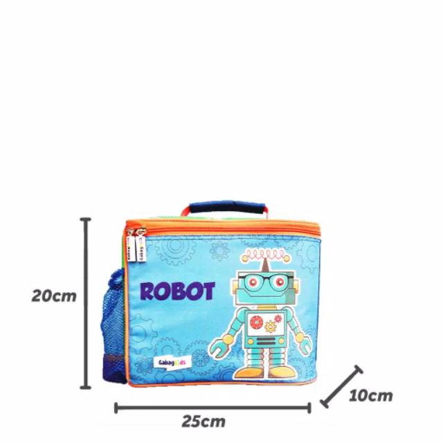 Gabag Kids Robot Bubot Free Lunch Box