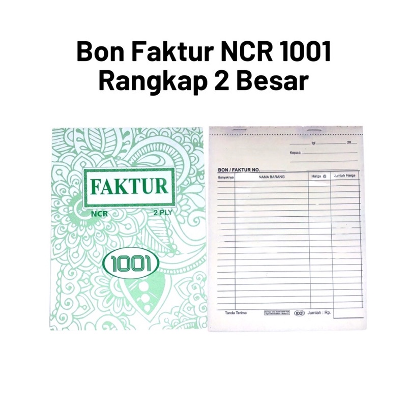 

Bon faktur NCR rangkap 2 besar harga per pcs ⬇️