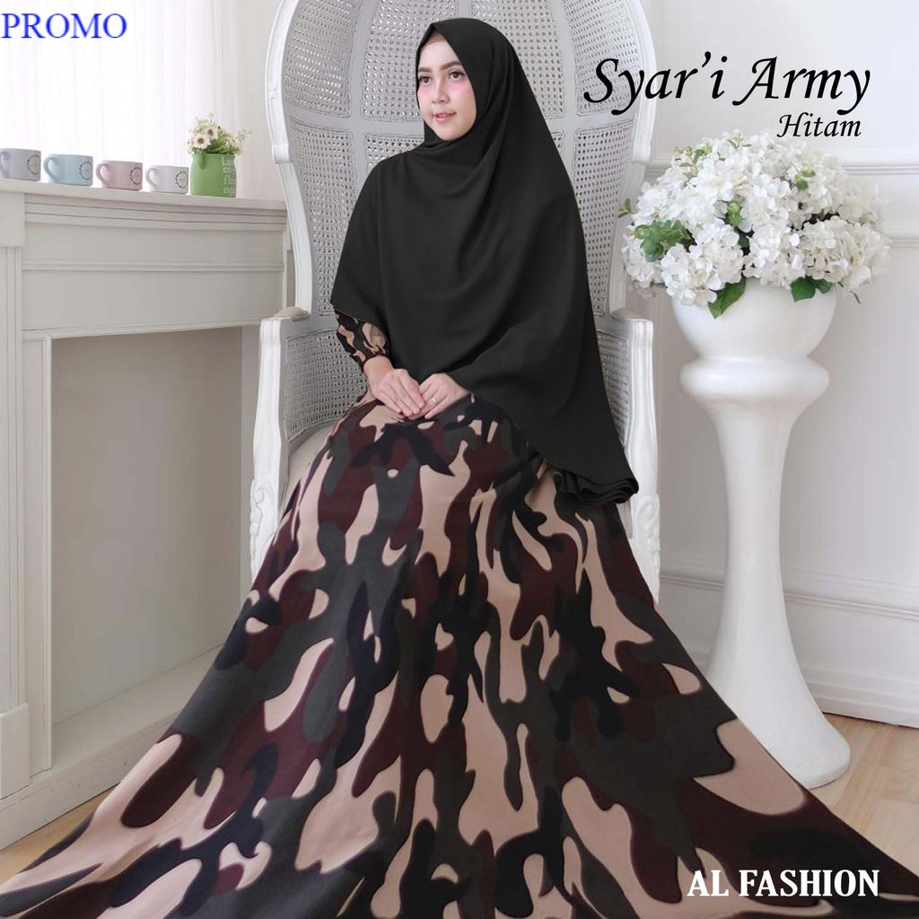 COD SUPLAYEROLLSHOP ABA agen baju SYARI ARMY GAMIS TERBARU 2021