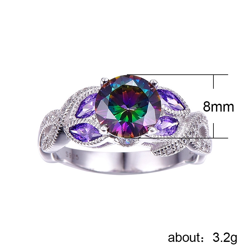 Read Stok Cincin Perak Asli 925 Fashion Korea Cincin Hadiah liburan Terbaik 728C5#