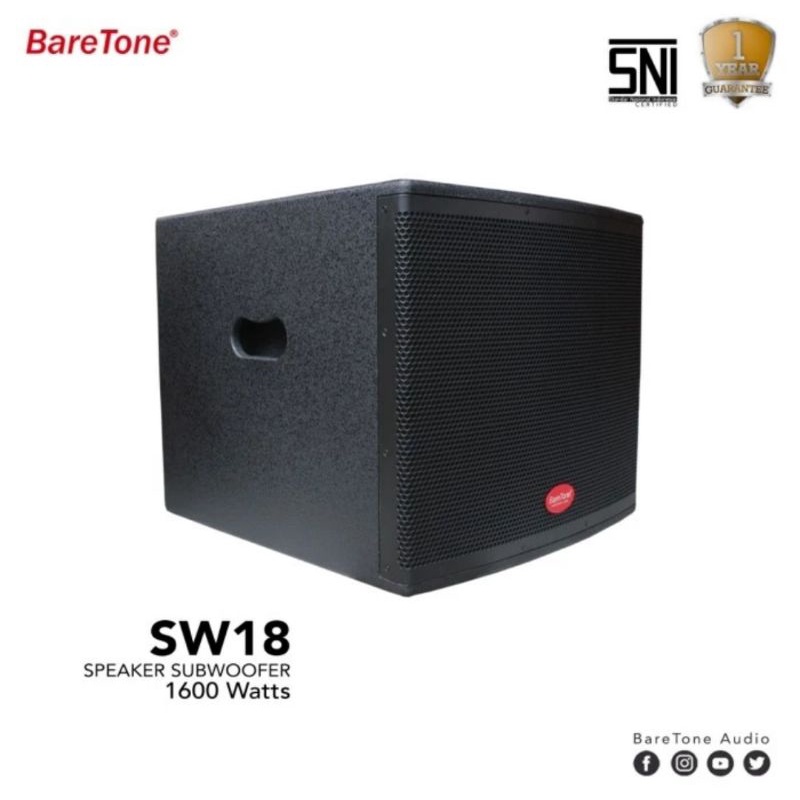 Subwoofer Aktif Baretone 18 inch SW18 sub woofer aktive sw 18 Original