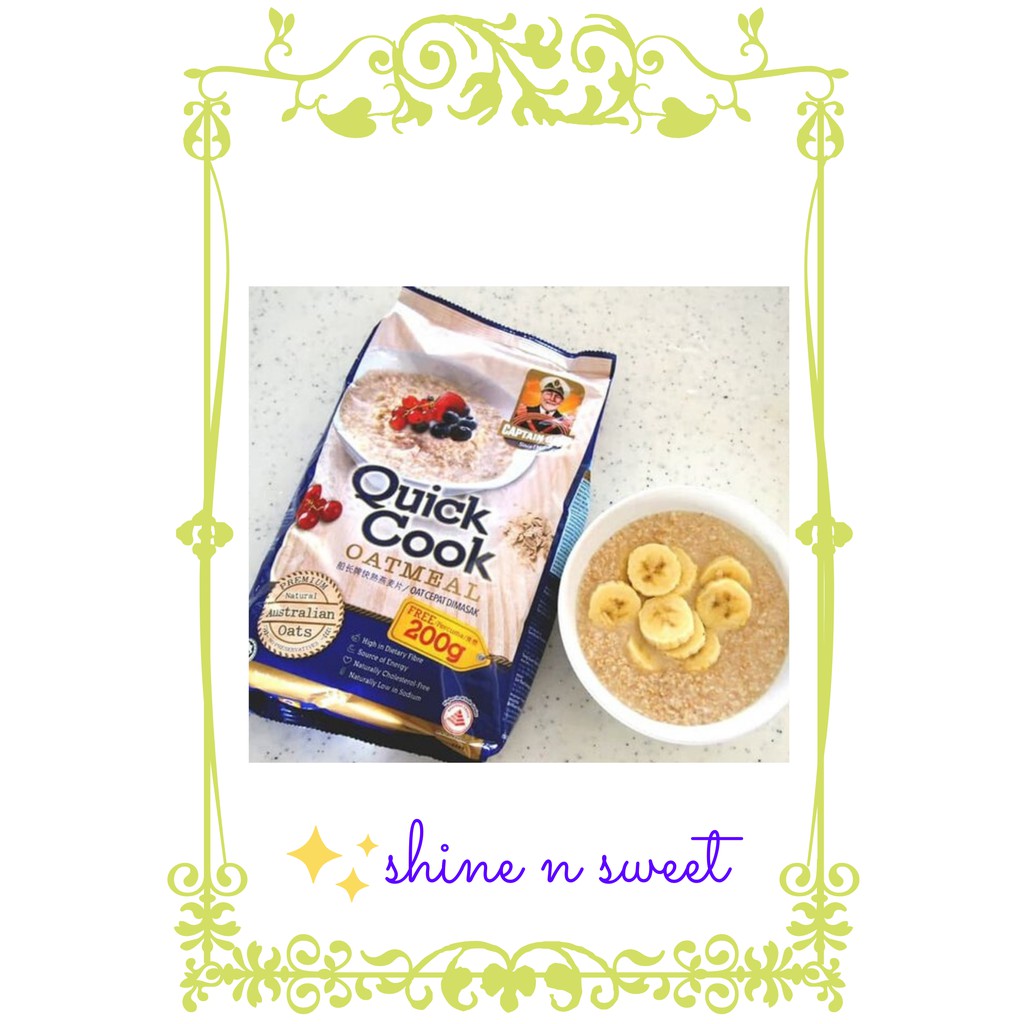 

Captain Oat Biru / Instant Oat Meal 1Kilo ( 1 kg )