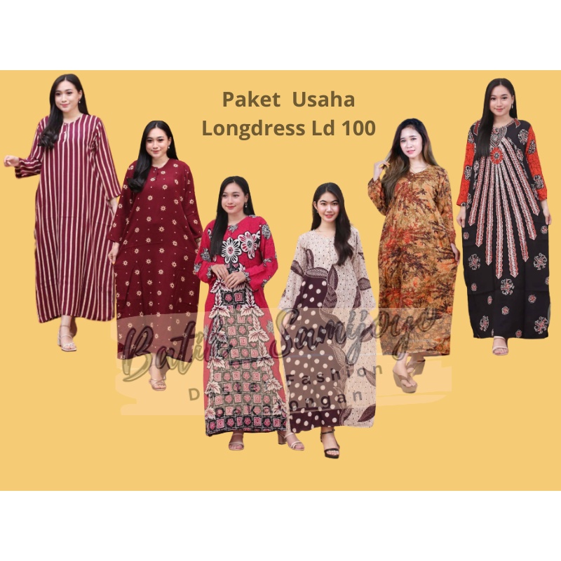 Daster Longdress Panjang Bahan Rayon Wanita Kekinian Busui