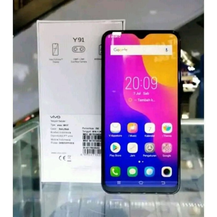 Promo 9.9 sale Handphone second Vivo y91c second original resmi garansi free 2 acc