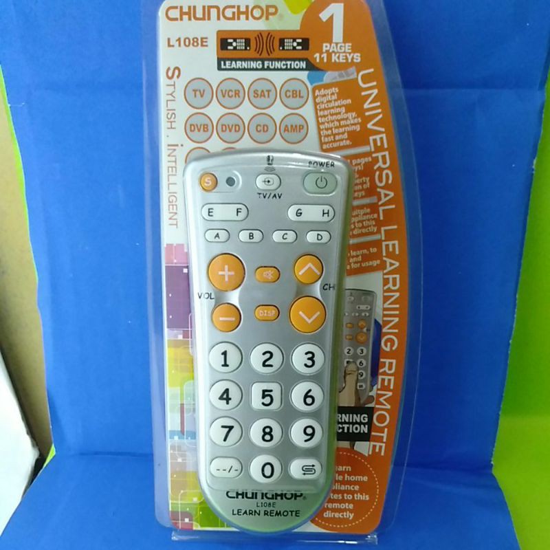 REMOT REMOT TV UNIVERSAL LEARNING IR L108E CHUNGHOP