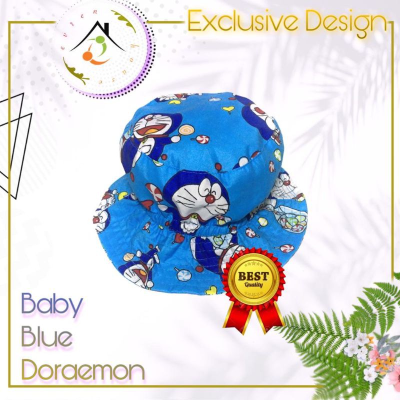 Topi Bucket hat  anak motif kartun ada tali all size