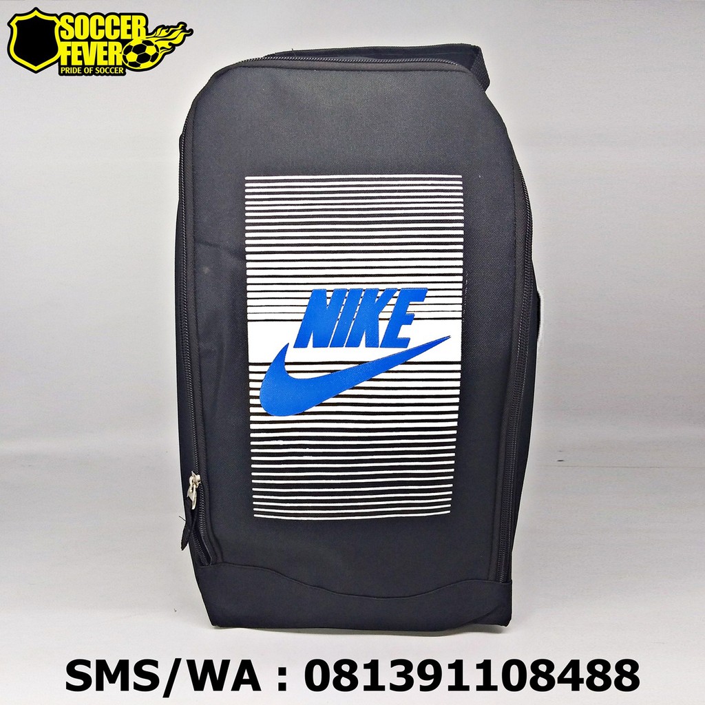 Tas Selempang Olahraga Sepak Bola Futsal Nike Hitam List Putih Biru