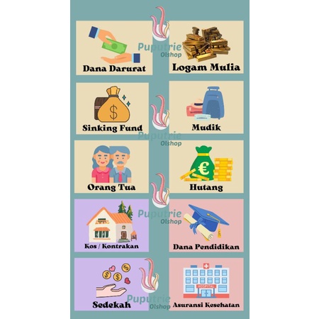 

[PART 5] STIKER BUDGETING / STIKER DOMPET KEUANGAN / STIKER DOMPET PINTAR
