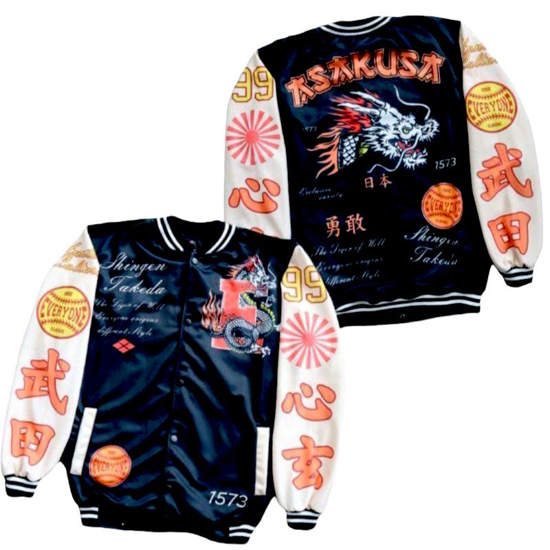 jaket pria Parsity/ Varsity keren/ varsity bisbol/ jaket bisbol/ Jaket Varsity Pria wanita-ASAKUSA