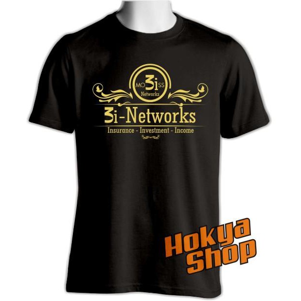 Kaos Hitam Vintage #2 Floral 3i Networks Distro Hokya Shop Sablon Gold