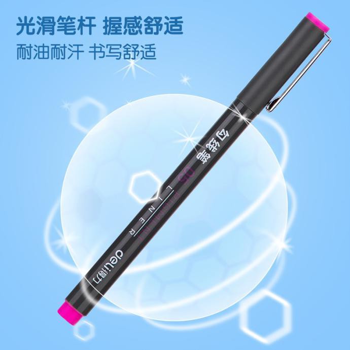 

(PERALATAN MENGGAMBAR) DELI FINE LINER / SPIDOL BERWARNA 0.5MM ISI 9 WARNA TAHAN AIR S573 TERBARU