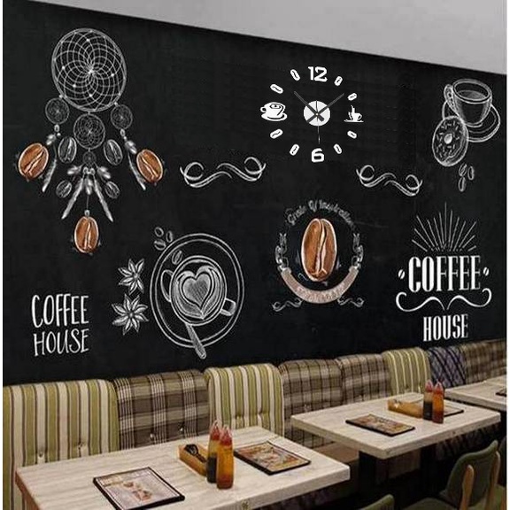 Jam Dinding Tempel Besar DIY Analog 3D Giant Modern Clock - SC