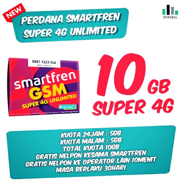 Perdana kuota Smartfren 4G LTE 10GB