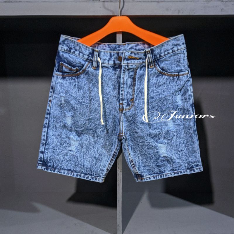 BOARDSHORT JEANS SOBEK PENDEK TALI