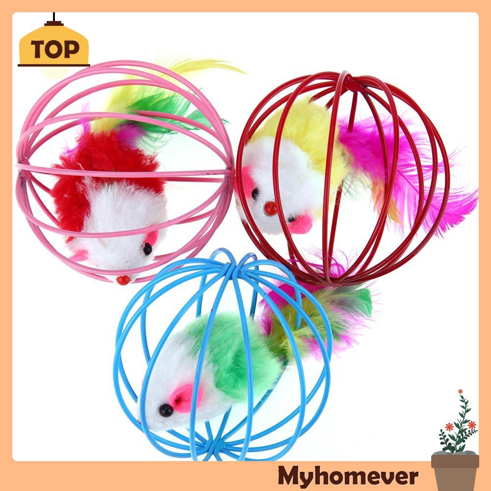 MAINAN KUCING BOLA RANGKAI TIKUS/ BOLA BESI TIKUS