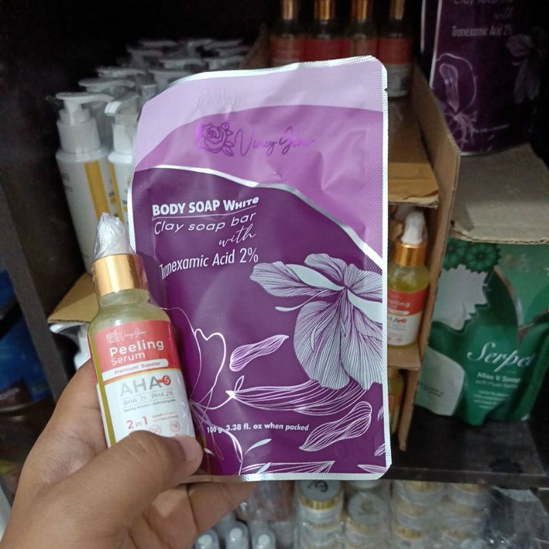 Peeling serum AHA Whitening Soap Vincy Glow