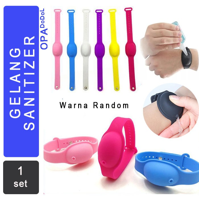 Gelang Hand Sanitizer band Portable Silikon Silicone pembersih tangan