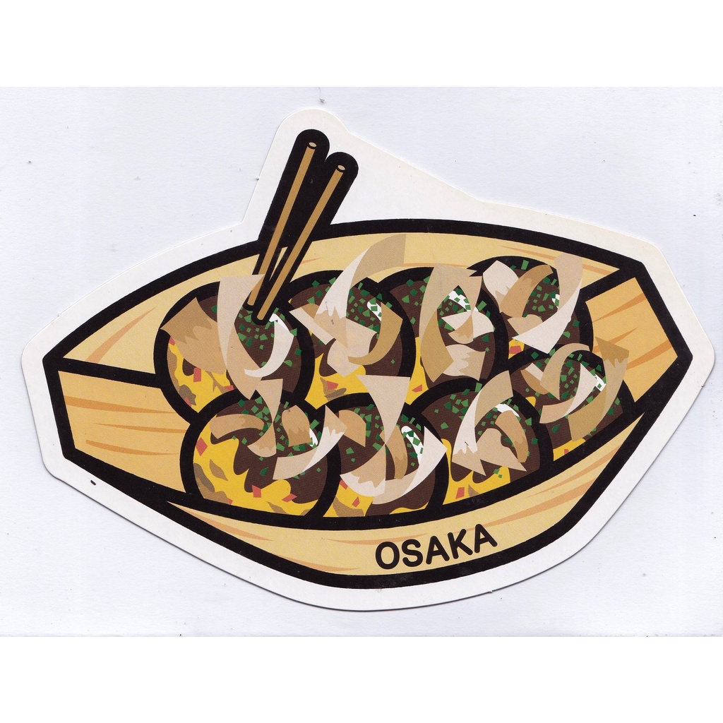 

Kartu Pos Gotochi Postcard Jepang Osaka 2009 Takoyaki