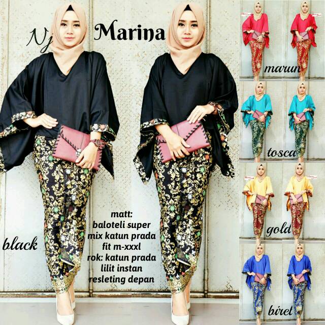 Kebaya batik modern // kebaya batik marina set