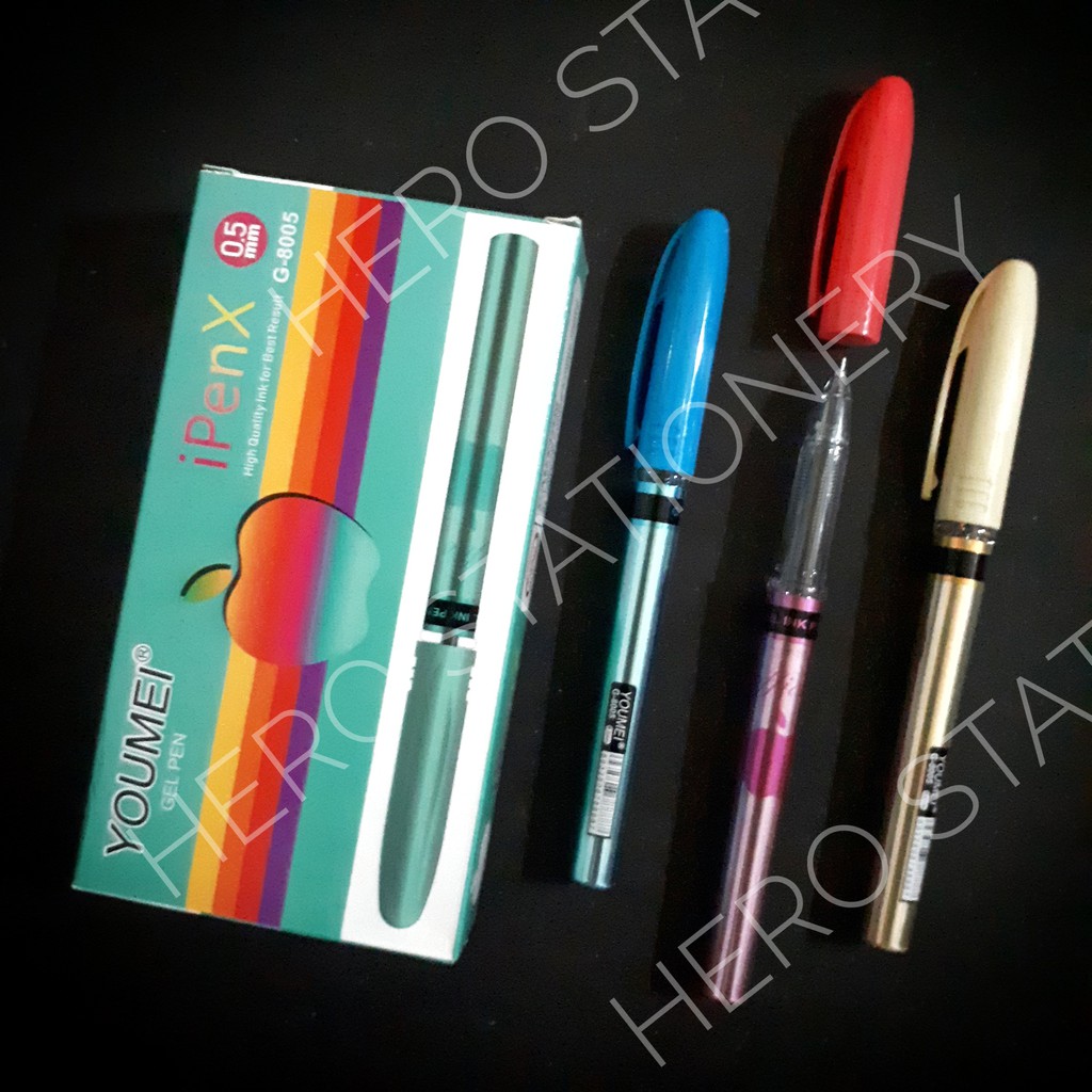 

Pen ballpen gel ipen X metalik 0.5 mm . 12 unit