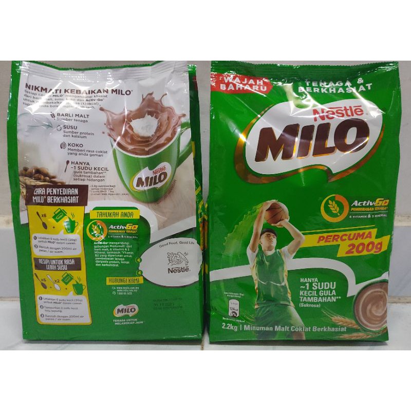 Milo 2,2kg Malaysia