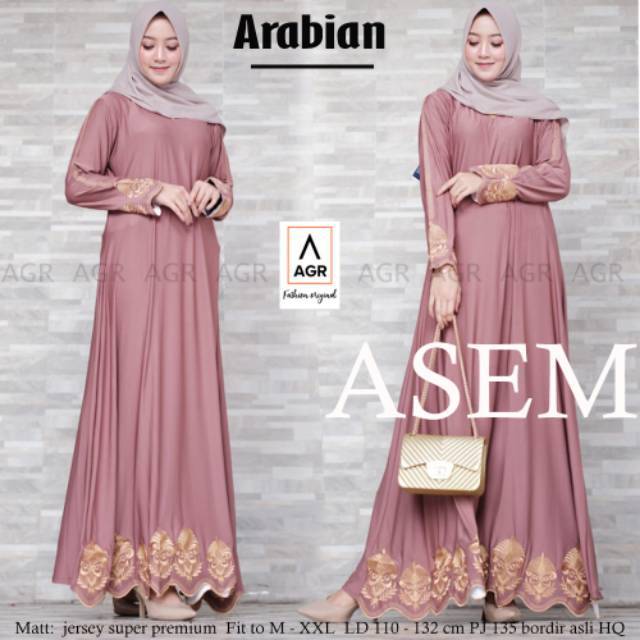 Gamis abaya jumbo xxl xxxl bordir Original Quality
