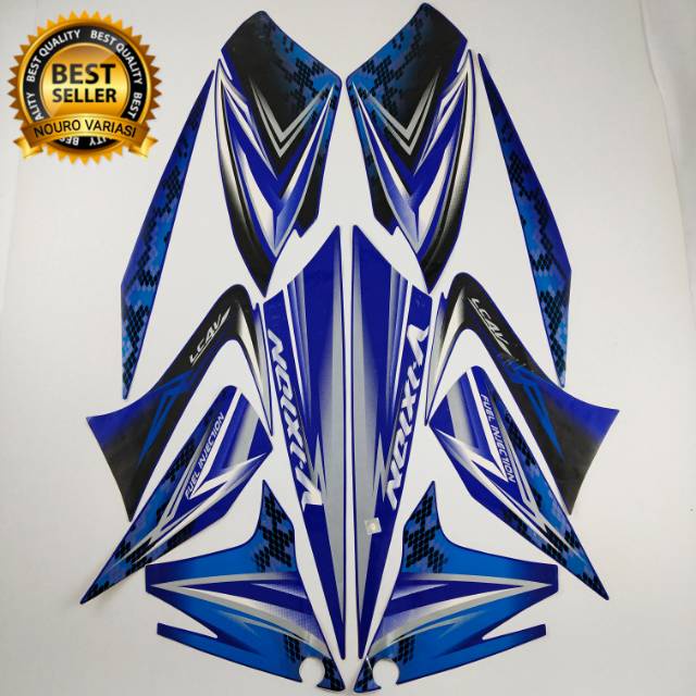 (COD) striping yamaha vixion 150 2009 old biru list body standar berkualitas termurah kualitas origi