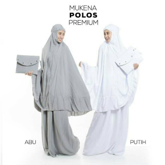 Mukena Bali Polos Premium | Mukena Dewasa Rayon Bali Polos Premium | Mukena Rayon Bali