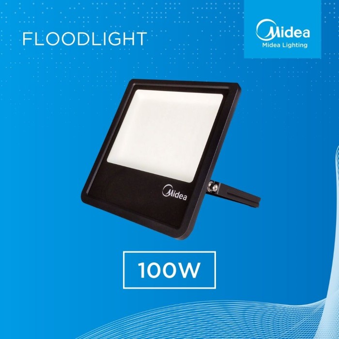 Midea Lighting - Lampu LED Sorot Floodlight 100 Watt 6500K - Coolday Light