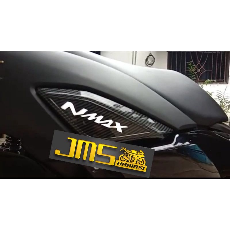cover tutup carbon full bodi paket set nmax new cvt filter radiator knalpot bodi Speedo stang spakboard dashboard/kunci kontak ducktail cover sen atas zoro