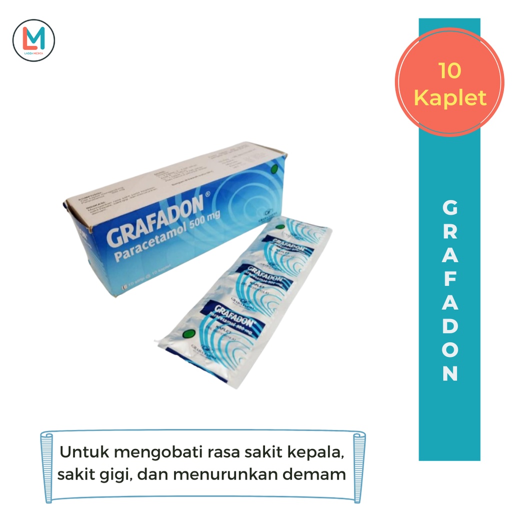 Grafadon 1 Strip 10 Kaplet | Obat Demam & Nyeri