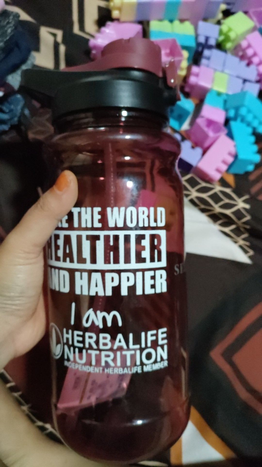 Botol Minum Herbalife Ironman Jumbo 2000ml (1kg Isi 3)