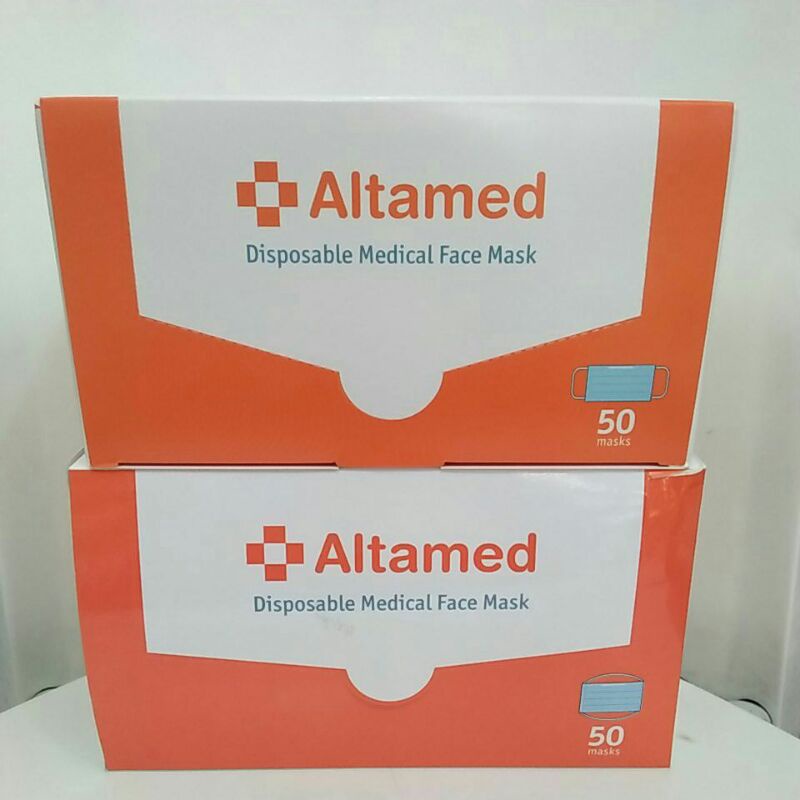 Altamed Masker 1 box 50 pcs Earloop dan Headloop
