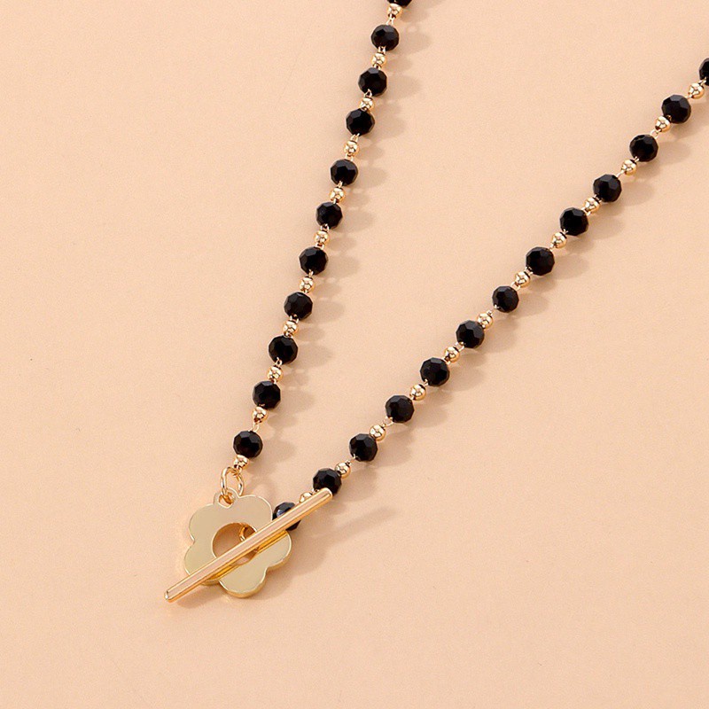 New Fashion Simple Pearl Crystal Glass Bead Chain Choker Necklace For Women Jewelry Gifts