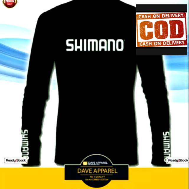 (COD) KAOS SHIMANO lengan panjang /  mancing mania /  pria /  custom murah TSHIRT BAJU PRIA MURAH KE