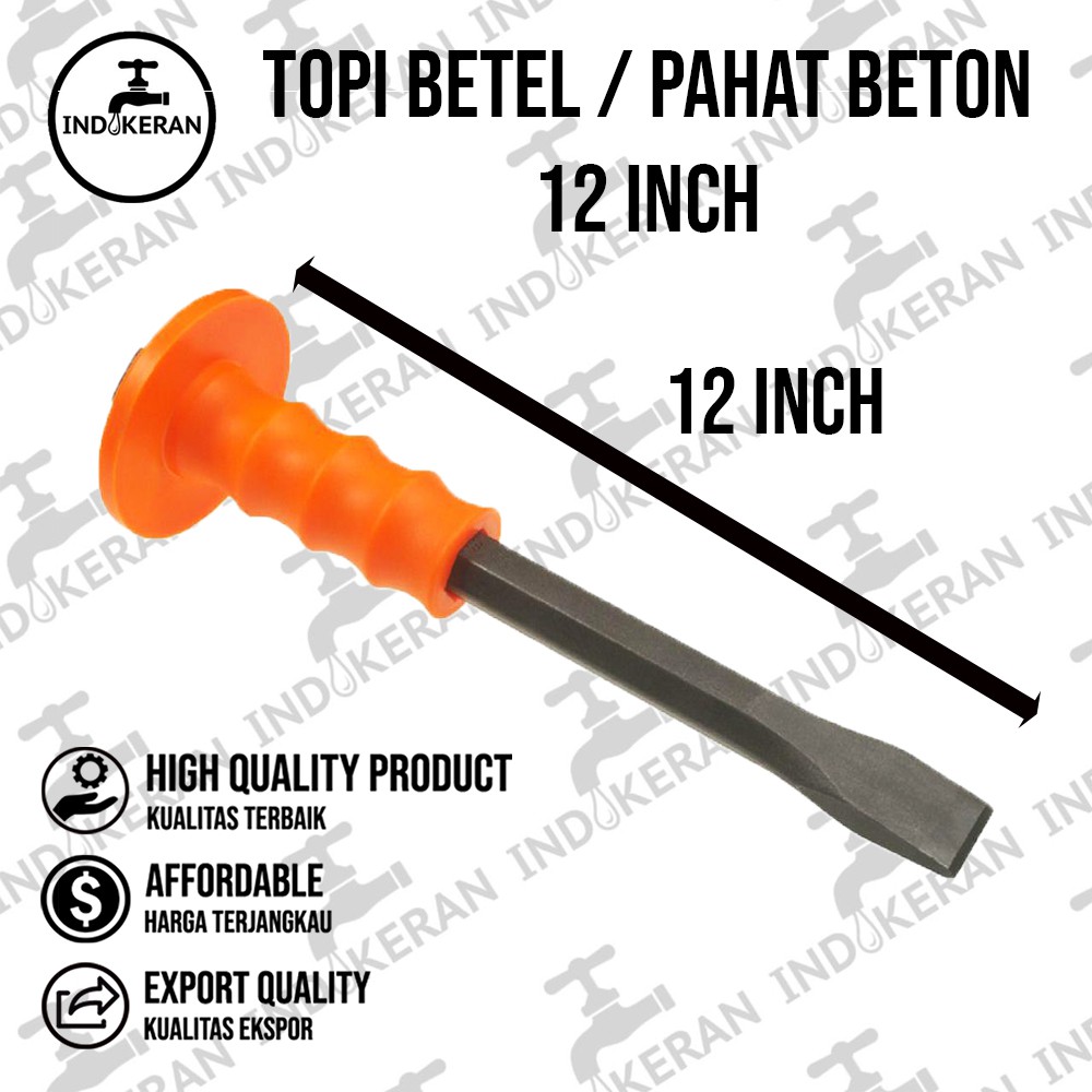 INDOKERAN - Pahat Beton Topi Betel - 12 Inch