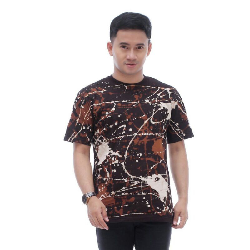 KAOS BATIK PRIA KEREN/KAOS BATIK PRIA/BATIK KAOS /KAOS PRIA LENGAN PENDEK