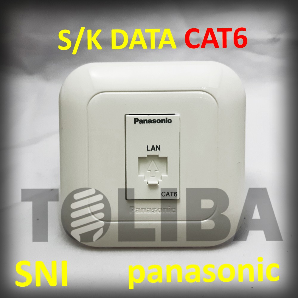 stopkontak stop kontak s/k data cat6 cat 6 internet panasonic jack rj