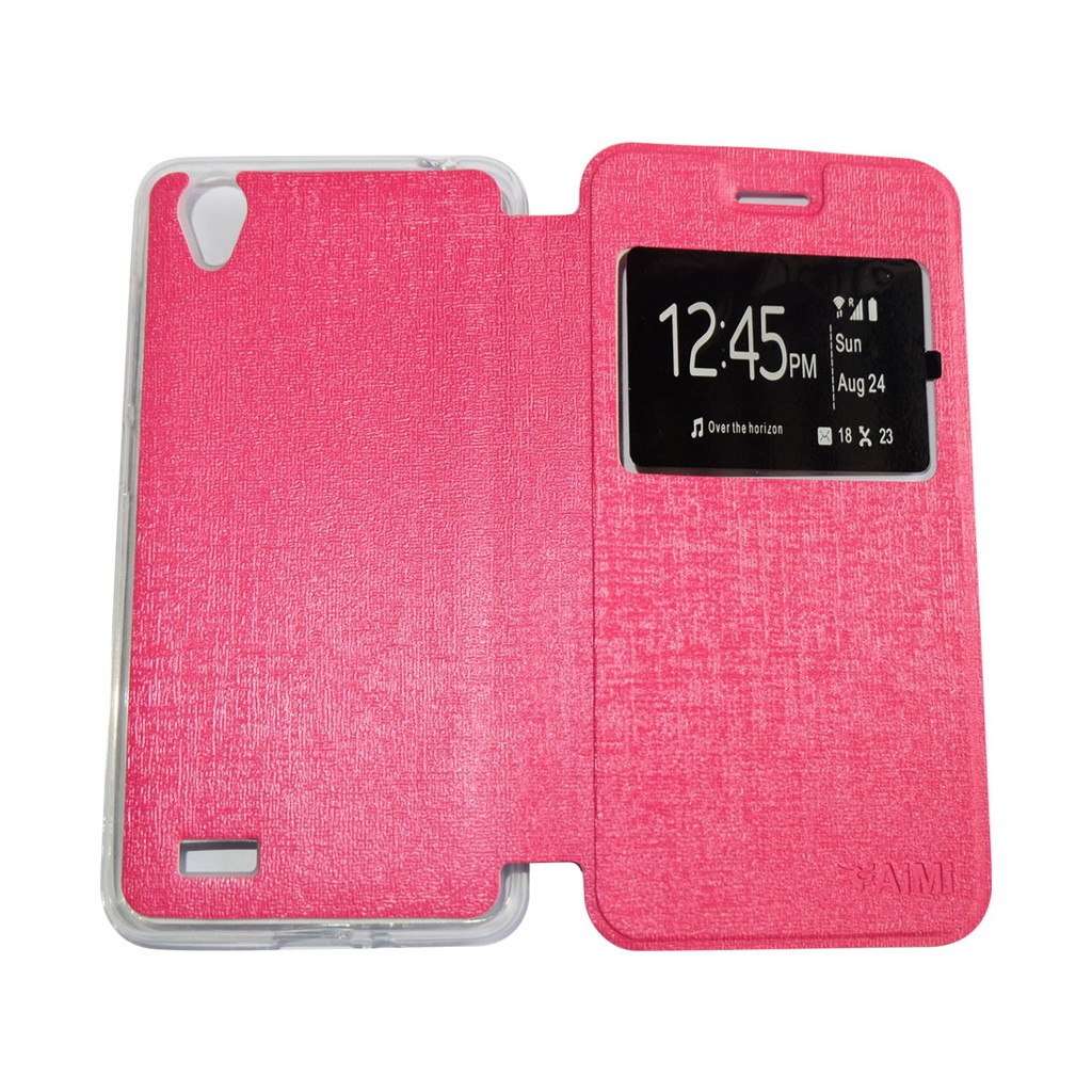 WARNA ACAK Casing Sarung Leather Case Flip Cover Dompet VIVO Y15 Y22 Y21 Y28 Y35 Y51 Y55 X710 XSHOT