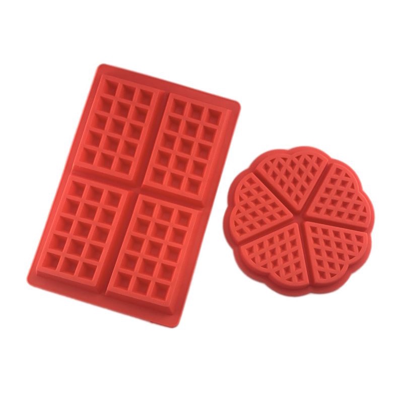 Loyang Silicone Waffle Cetakan Waffle Non-Stick Baking Mould
