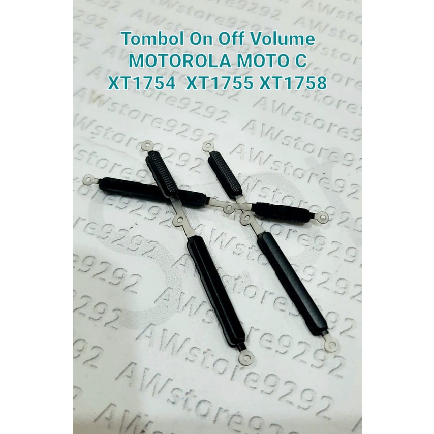 Tombol Power On Off dan Volume Luar MOTOROLA MOTO C XT1754 / XT1755 / XT1758 / XT 1754 - 1755 - 1758