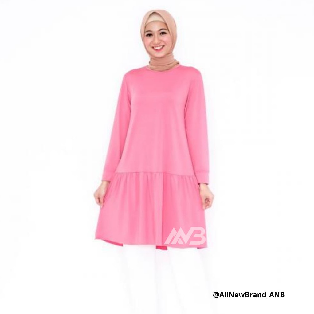BEFAST - ZEC Tunik DIAN / Tunik T3 / Cute HARGA PROMO HARGA MODAL DISKON BESAR / Tunik Polos / Tunik Kekinian 2021 / Tunik Wanita Casual / Tunik Terlaris / Tunik Warna Salem / Tunik Lengan Panjang