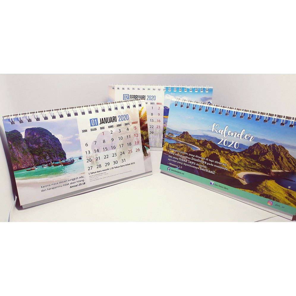 Kalender Meja Mini 2020